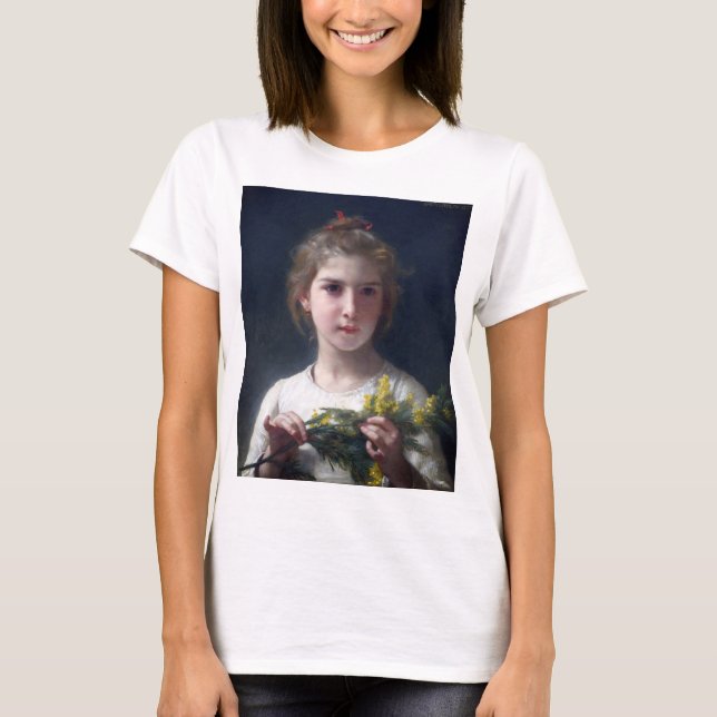 Camiseta Chica con Mimosa, Bouguereau (Anverso)