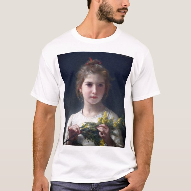 Camiseta Chica con Mimosa, Bouguereau (Anverso)