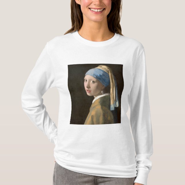 Camiseta Chica con Pearl Earring (Anverso)