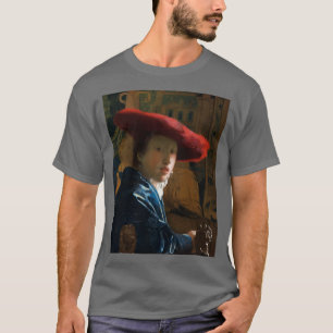 Camiseta Chica con un Gorra rojo 1665 Johannes Vermeer