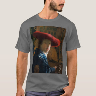 Camiseta Chica con un Gorra rojo 1665 Johannes Vermeer