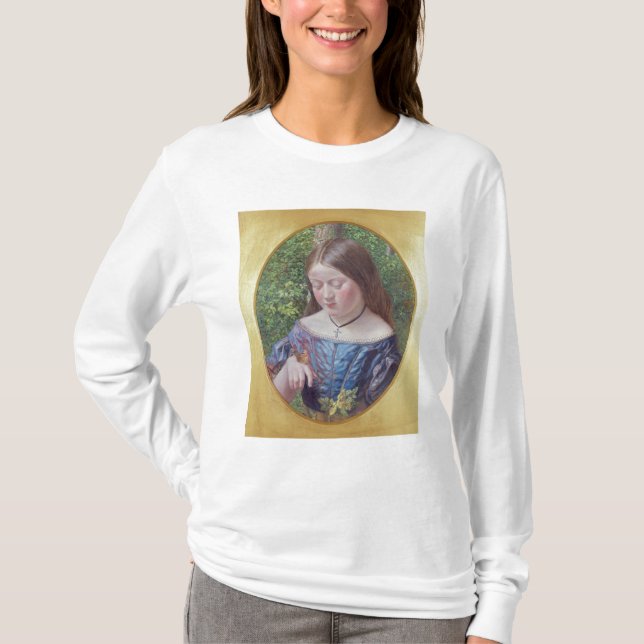 Camiseta Chica con una mariposa (Anverso)