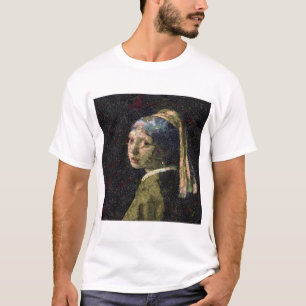 Camiseta Chica Con Una Parodia De Bella Artes De Fresas