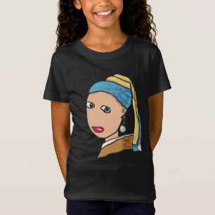 Camiseta Chica Con Una Perla