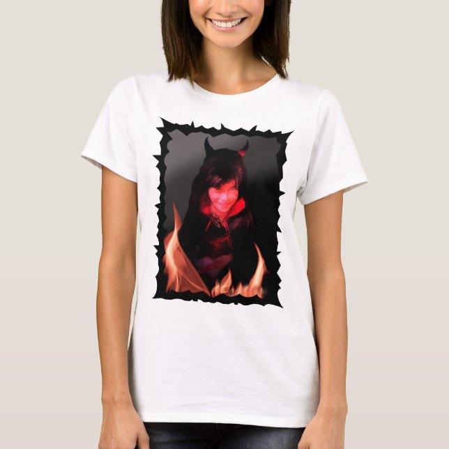 Camiseta Chica con una sonrisa divina (Anverso)