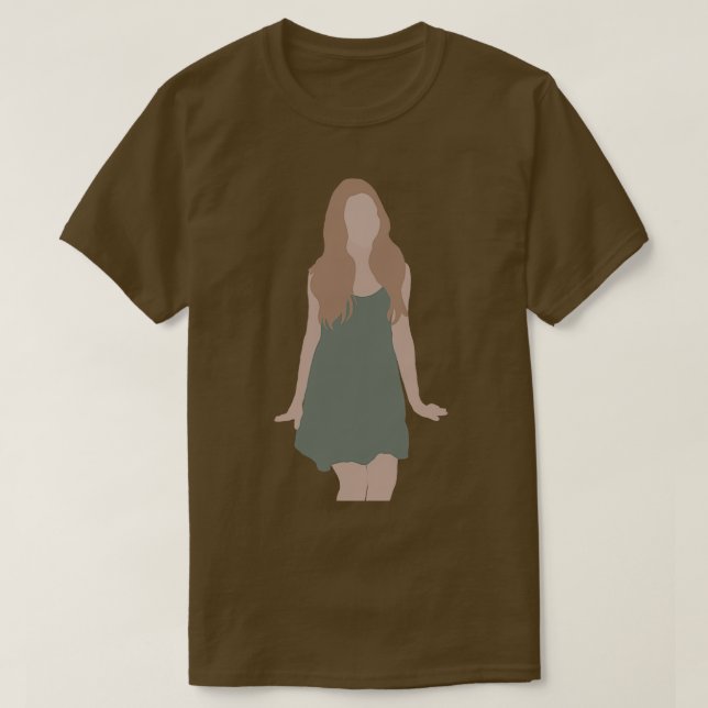 Camiseta Chica Con Vestido Sin Sangre (Diseño del anverso)