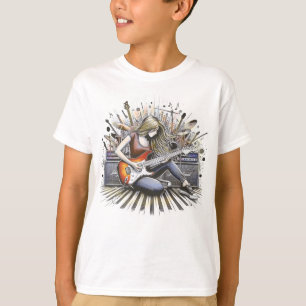 Camiseta Chica con vibraciones musicales