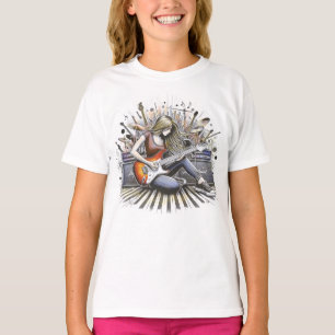 Camiseta Chica con vibraciones musicales