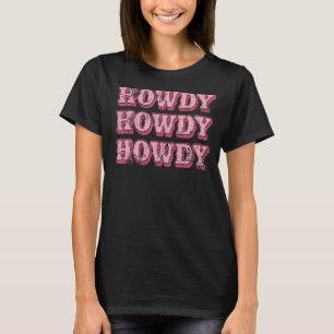 Camiseta Chica Country Rodeo del Sur Occidental Howdy Howdy