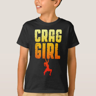 Camiseta Chica Crag Rocódromo Escalada Divertida Escaladora