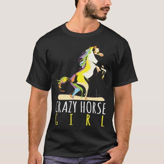Camiseta Chica Crazy Horse Cabalgata Ecuestre Caballo (Anverso)