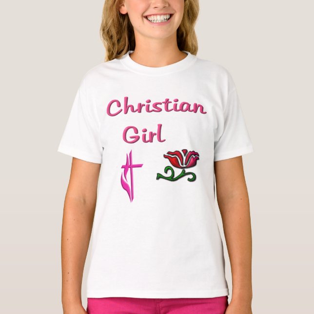 Camiseta Chica cristiana  (Anverso)