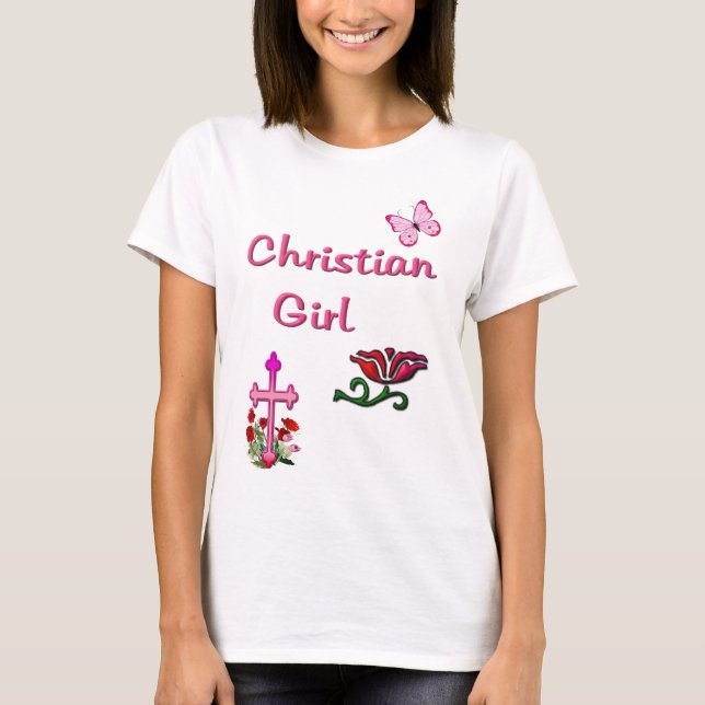 Camiseta Chica cristiana  (Anverso)