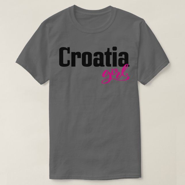 Camiseta Chica croata de Croacia (Diseño del anverso)