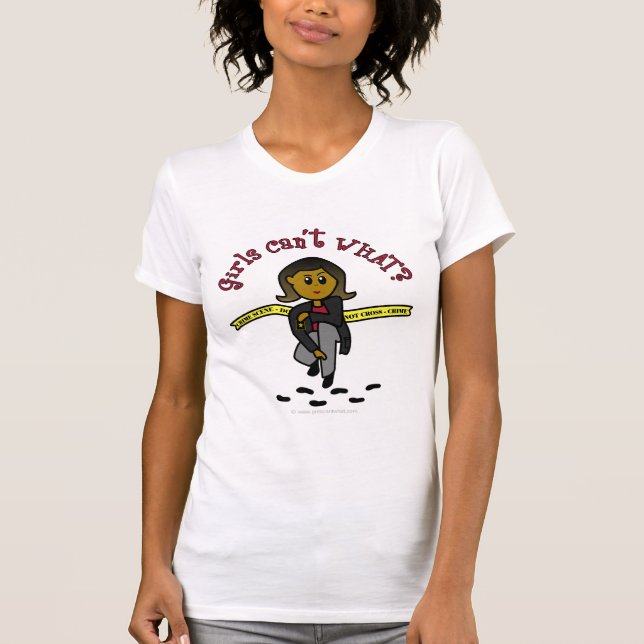 Camiseta Chica CSI oscuro (Anverso)