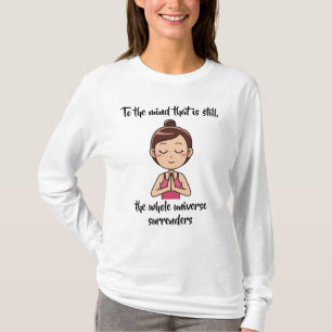 Camiseta Chica Cuidadoso En Meditación Rosa