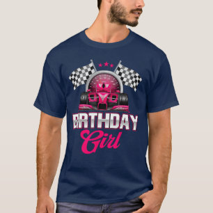Camiseta Chica Cumpleañera de Carreras Piloto de Carreras C
