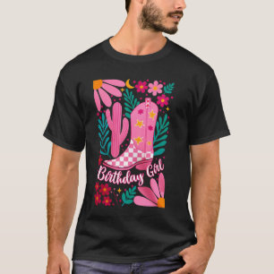 Camiseta Chica Cumpleañera Rodeo Vaquera Flor Silvestre Cum