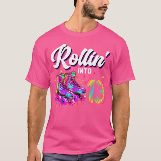 Camiseta Chica Cumpleaños 13 Años Patinaje En Patines
