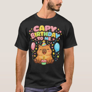 Camiseta Chica Cumpleaños Capy Cute Amantes del Capybara An