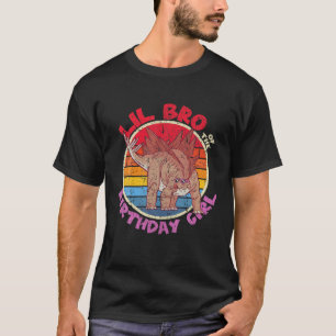 Camiseta Chica Cumpleaños I Lil Bro I Stegosaurus I Family 