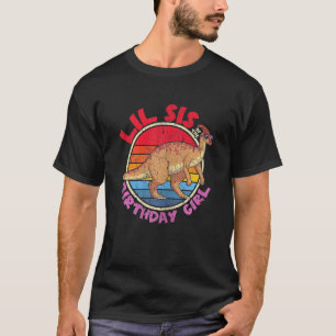 Camiseta Chica Cumpleaños I Lil Sis I Parasaurolophus I Fam