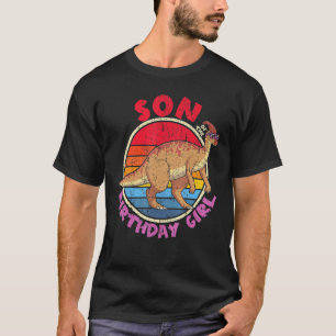 Camiseta Chica Cumpleaños I Son I Parasaurolophus I Family 