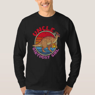 Camiseta Chica Cumpleaños I Tío I Parasaurolophus I Familia