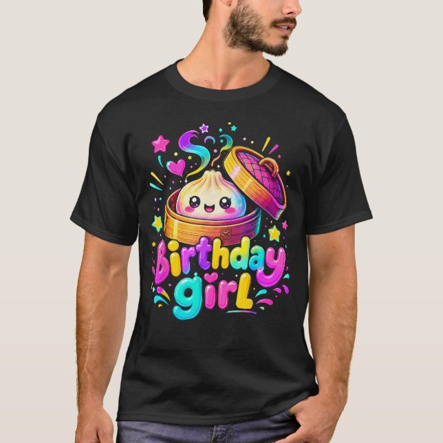 Camiseta Chica Cumpleaños Kawaii Dumpling Anime (Anverso)