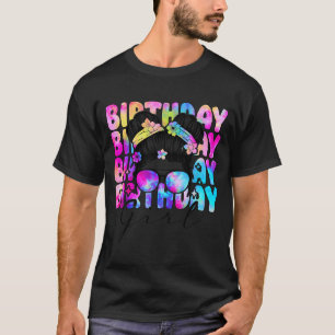 Camiseta Chica Cumpleaños Tie Dye Fiesta de Cumpleaños Colo