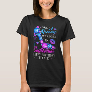 Camiseta Chica Cumpleaños Zapatos de Tacón Alto Mujer Una R