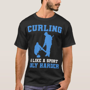 Camiseta Chica curling deporte
