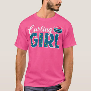 Camiseta chica curling gracioso