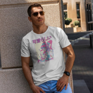 Camiseta Chica Cute Anime Con Juguetes Plushie