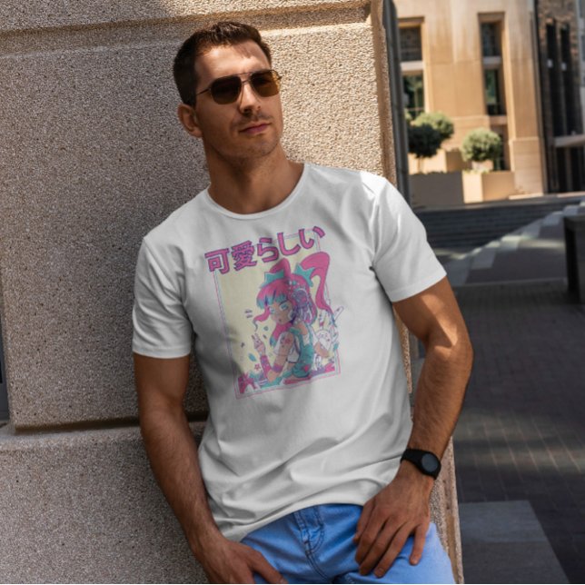 Camiseta Chica Cute Anime Con Juguetes Plushie (Subido por el creador)
