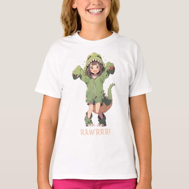 Camiseta Chica Cute Dino (Anverso)