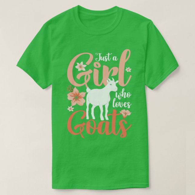 Camiseta Chica Cute Farm Animal Goat (Diseño del anverso)