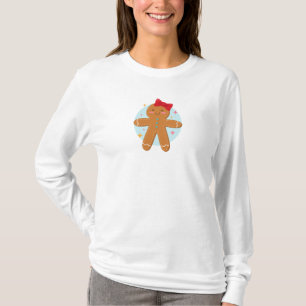 Camiseta Chica Cute Gingerbread Cookies Dibujo de Arte