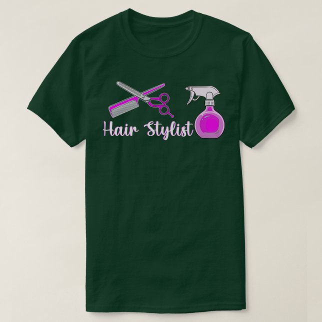Camiseta Chica Cute Hair Stylist Scissors Hairdresser (Diseño del anverso)