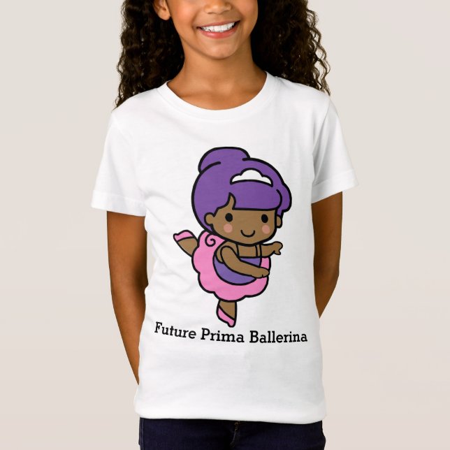 Camiseta Chica Cute Prima Ballerina (Anverso)