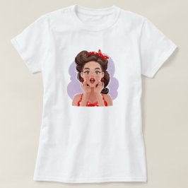 Camiseta Chica Cute Retro