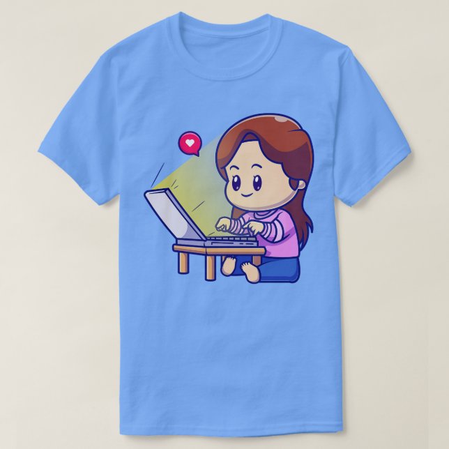 Camiseta Chica Cuto Trabajando En El Personalizado De Portá (Diseño del anverso)