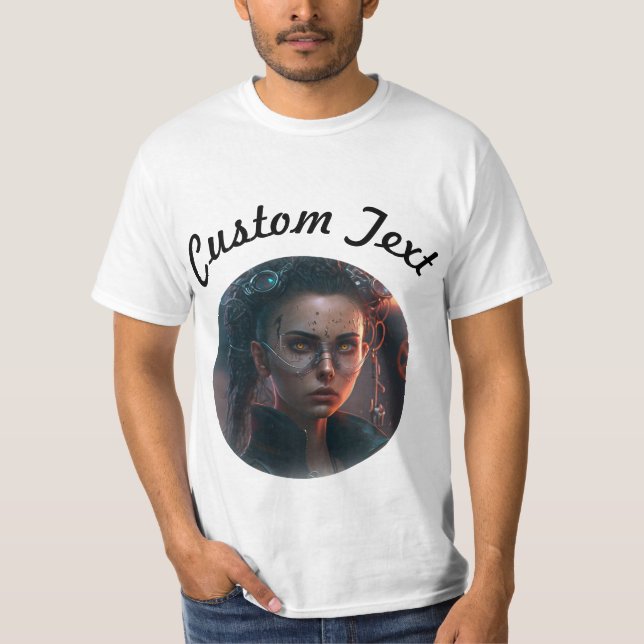 Camiseta Chica Cyberpunk (Anverso)
