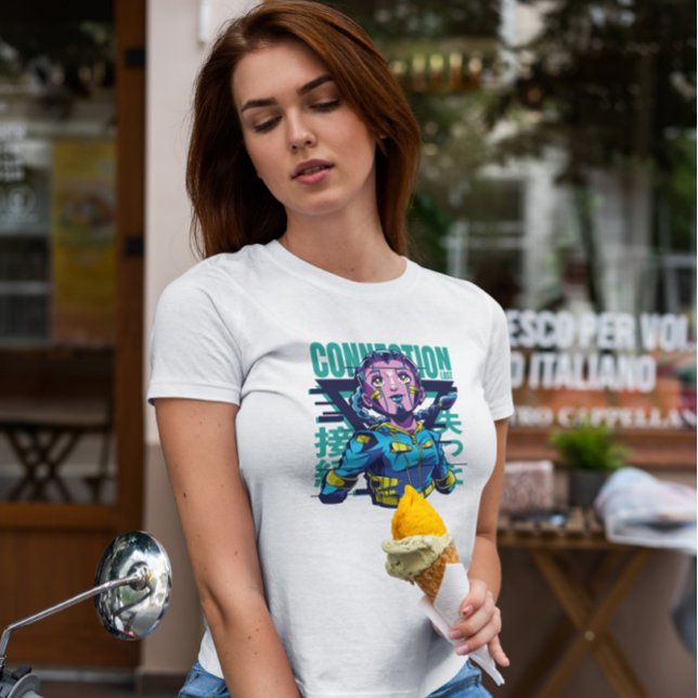 Camiseta Chica Cyberpunk (Subido por el creador)