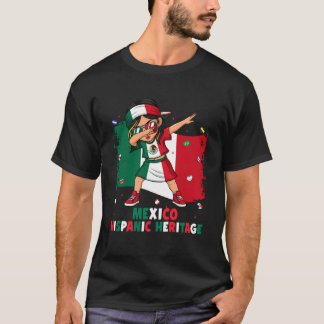 Camiseta Chica Dabbing México Mes de la Herencia Hispana Me