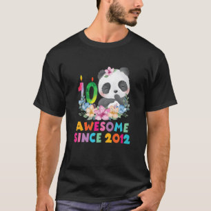 Camiseta chica De 10 Años Panda Unicorn Fiesta