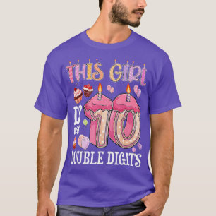 Camiseta chica de 10 años regala ideas 10 cumpleaños doble