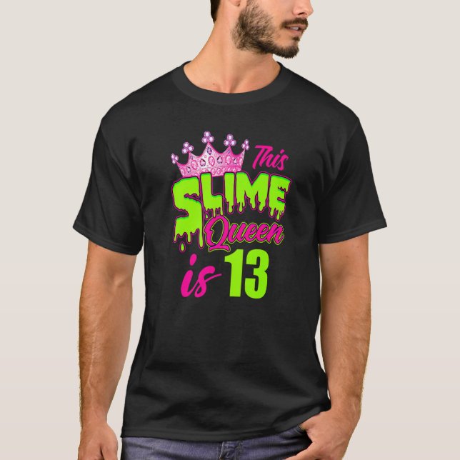 Camiseta Chica de 13 años de Slime Queen (Anverso)