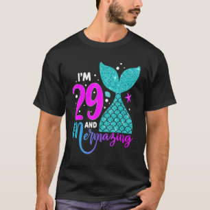 Camiseta chica de 29 años Segunda sirena de cumpleaños núme