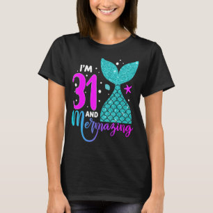 Camiseta chica de 31 años Segunda sirena de cumpleaños núme